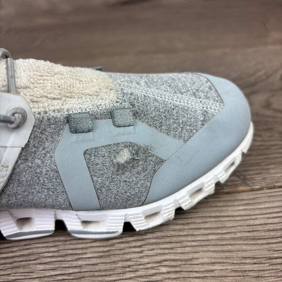 On Cloud 5 Terry Running Shoes Women's 6.5 Gray Glacier Lunar Athletic Sneakers - Picture 10 of 14